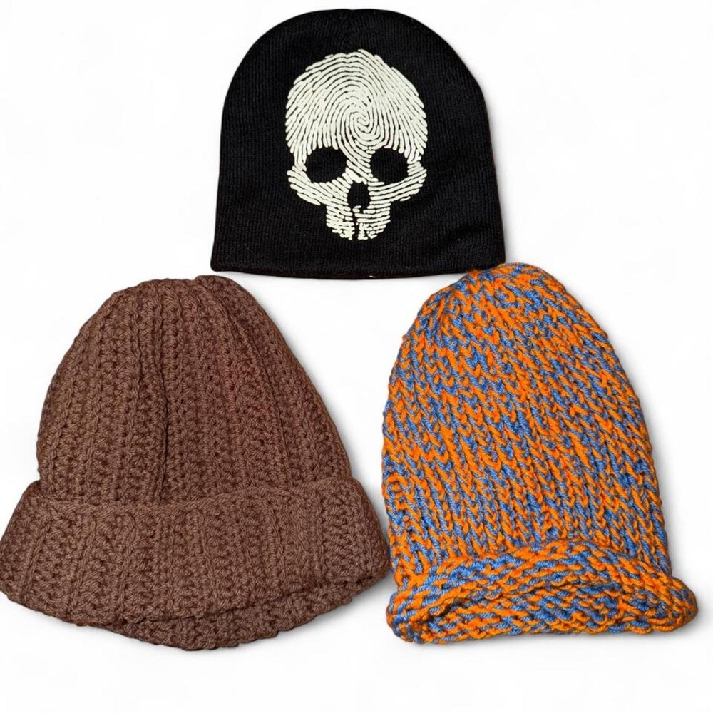 3-Piece Knit Beanie Bundle